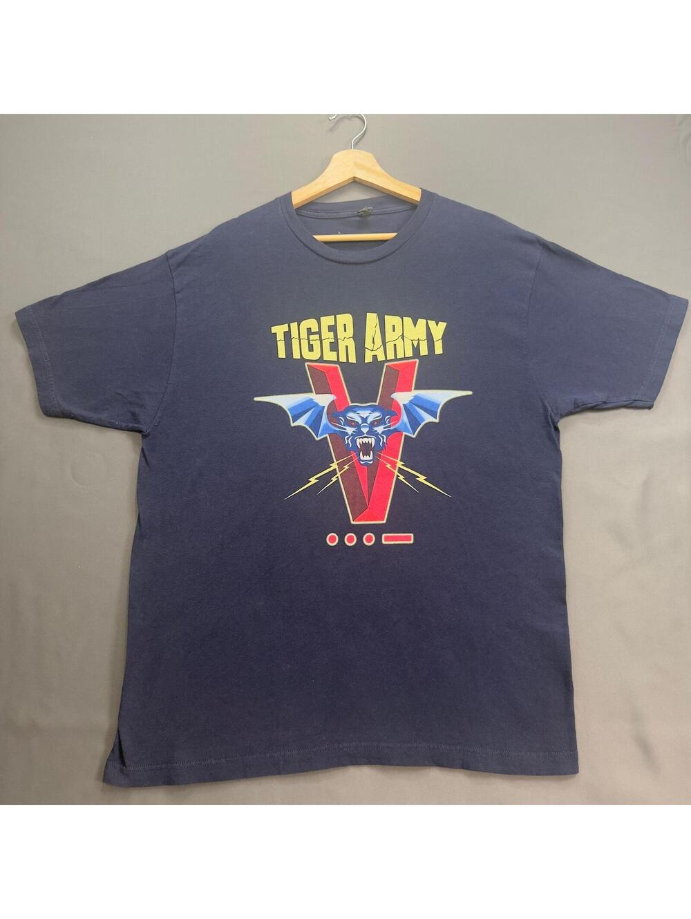 Tiger Army Graphic T-Shirt Jet Black XL Concert Tshirt‎